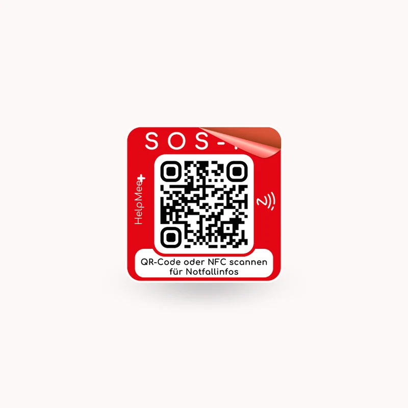 SOS Notfall Sticker 2er Set